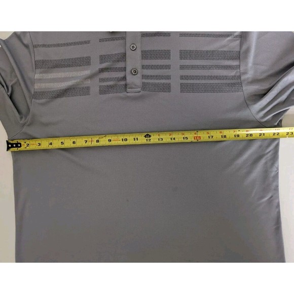 PGA Tour Men's Polo Shirt  Grey/Blue Short Sleeve Golf Apparel size XL - Picture 6 of 13